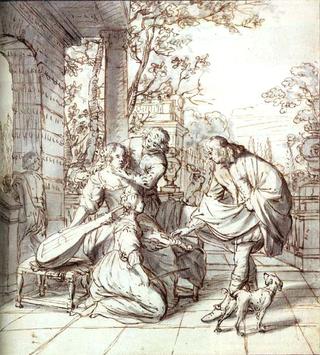 Elegant Company on a Terrace