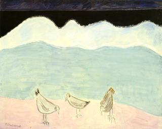Birds by Stormy Sea