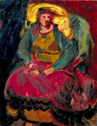 Vera Cuningham, in a Chair