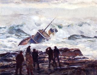 Monhegan Residents Watching the