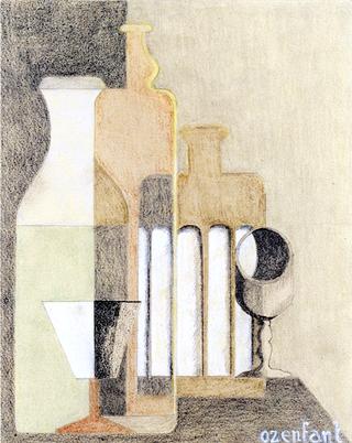 Purist Still Life with Two Glasses