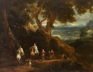 Landscape with Rudolf von Habsburg and a Priest