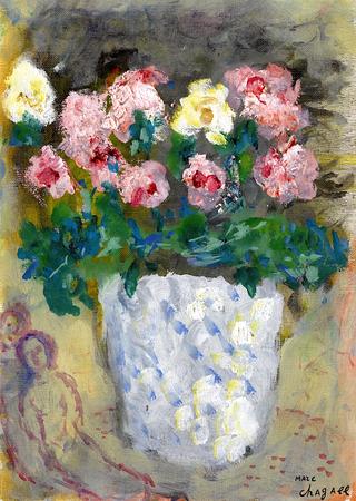 Pot with Flowers, Roses
