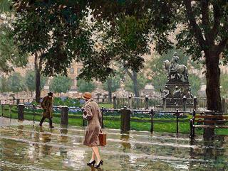Rainy day in Kongens Nytorv