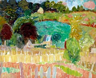Landscape with Pink Cloud