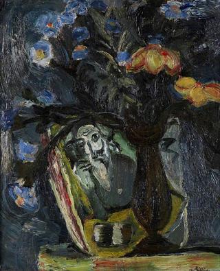 夏加尔印静物画