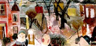 Townscape with Trees