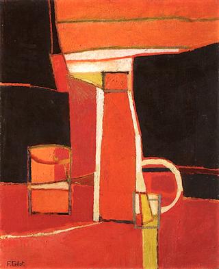 Bottle with a Peach