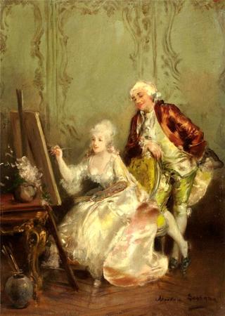 Woman Painting