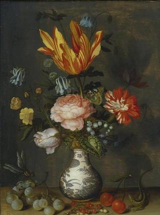 Flowers in a Wan-Li Vase