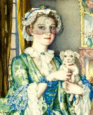 Young lady with a dog