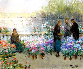 Quay with Flowers