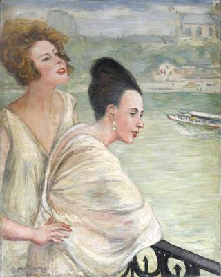 Two Ladies on a Bridge