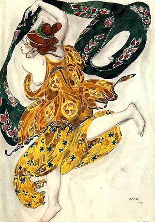 Costume design for Alexander Tcherepnin's Narcisse