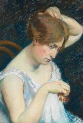 Femme à la barrette