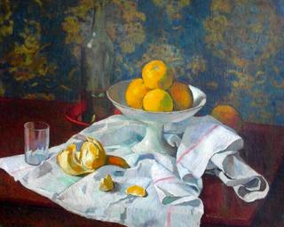 Nature morte à l'orange