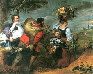 Peasants on the Way to the Market