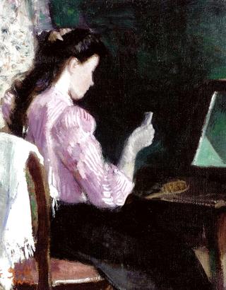 Jeune femme à la toilette