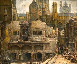 Demolition of the Blitzed House of Commons