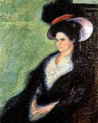 Woman in a Feather Hat
