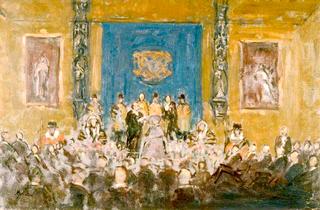 President Auriole's Reception in the Long Gallery of the House of Lords in March