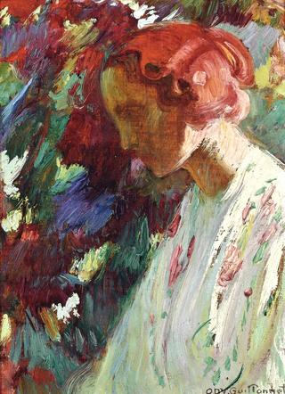 A maiden in the garden