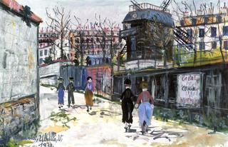 The Moulin de la Galette in Montmartre