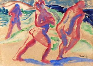 Three Bathers