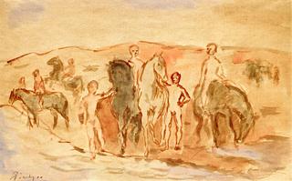 Horses Bathing