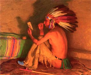 Painting His Face for the Dance