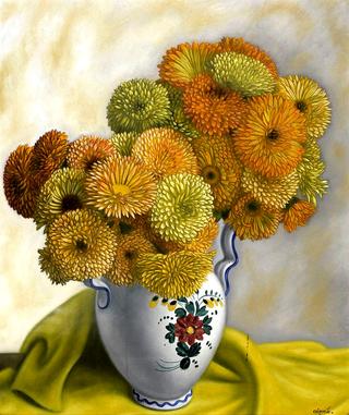 Still Life with Chrysanthemums