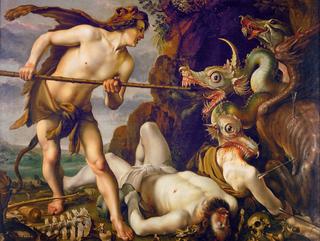 Cadmus slays the dragon