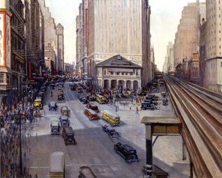 View of Herald Square from the El, New York