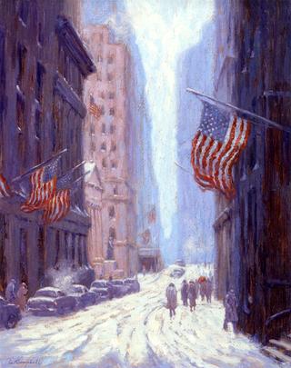 Winter on Wall Street, from Trinity