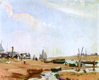 Tide Out on the River Exe near Exmouth, Devon