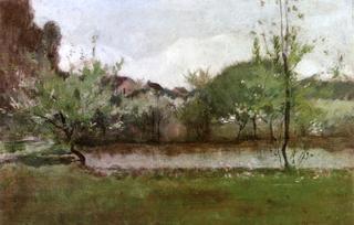 Landscape with Cottages