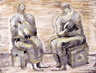 Two Women and Children