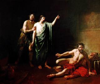 Joseph interprets the butler's and the baker's dreams