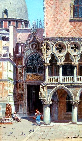 Entrance to Doges Palace, Venice