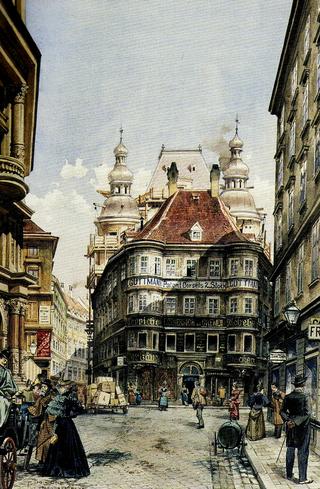 Wien, alter und neuer Regensburger Hof am Lugeck