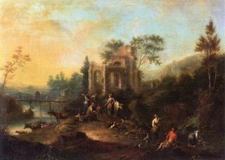 Figures and Animals before Ruins (2)