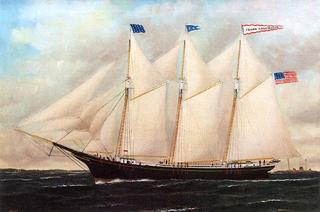 A Three Masted Schooner, "Frank Harrington"