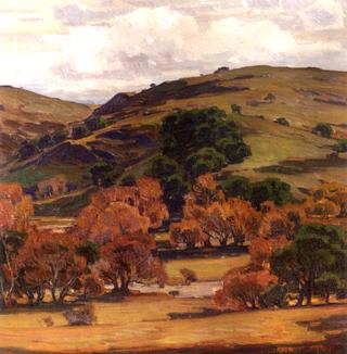 California Brown Hill Scene