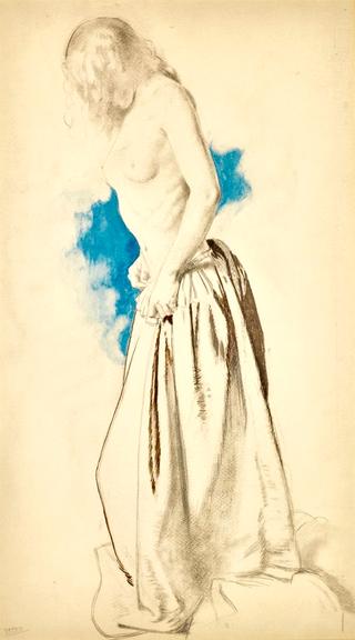 Study for nude pattern: The Holy Well