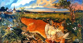 Fleeing Fox