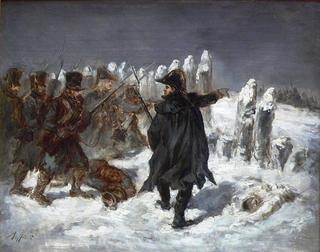 Le maréchal Ney à la redoute de Kowno