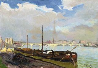 View of Eifel and Grenelle Bridge