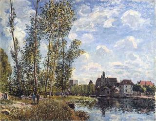 View of the Loing River, Noonday in May