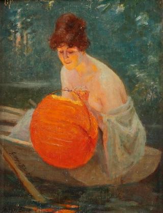 Élégante en barque