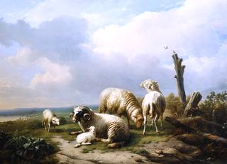 Sheep in a Landscape